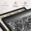 "Manhattan en art mural monochrome"