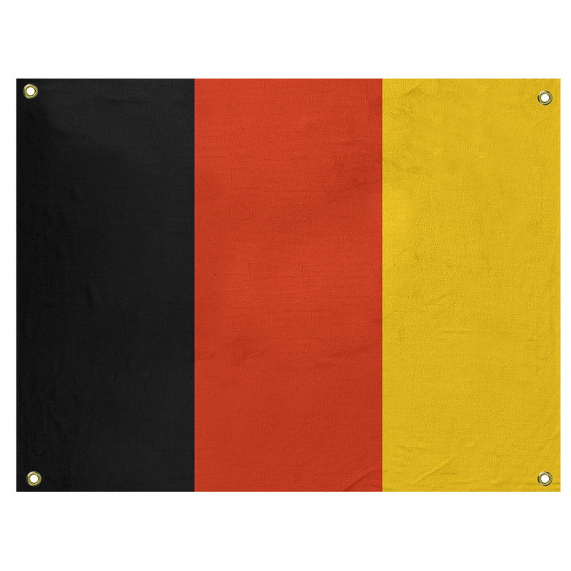 Tapisserie de polyester Calgary, H 26 po x l 36 po x P 1 po, Noir / rouge / jaune
