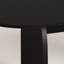 Table de salle à manger ronde extensible en bois de 110 cm (43,3 pouces) avec pieds incurvés et rallonges pivotantes, pour 4 à 8 personnes.-270450689-531804398