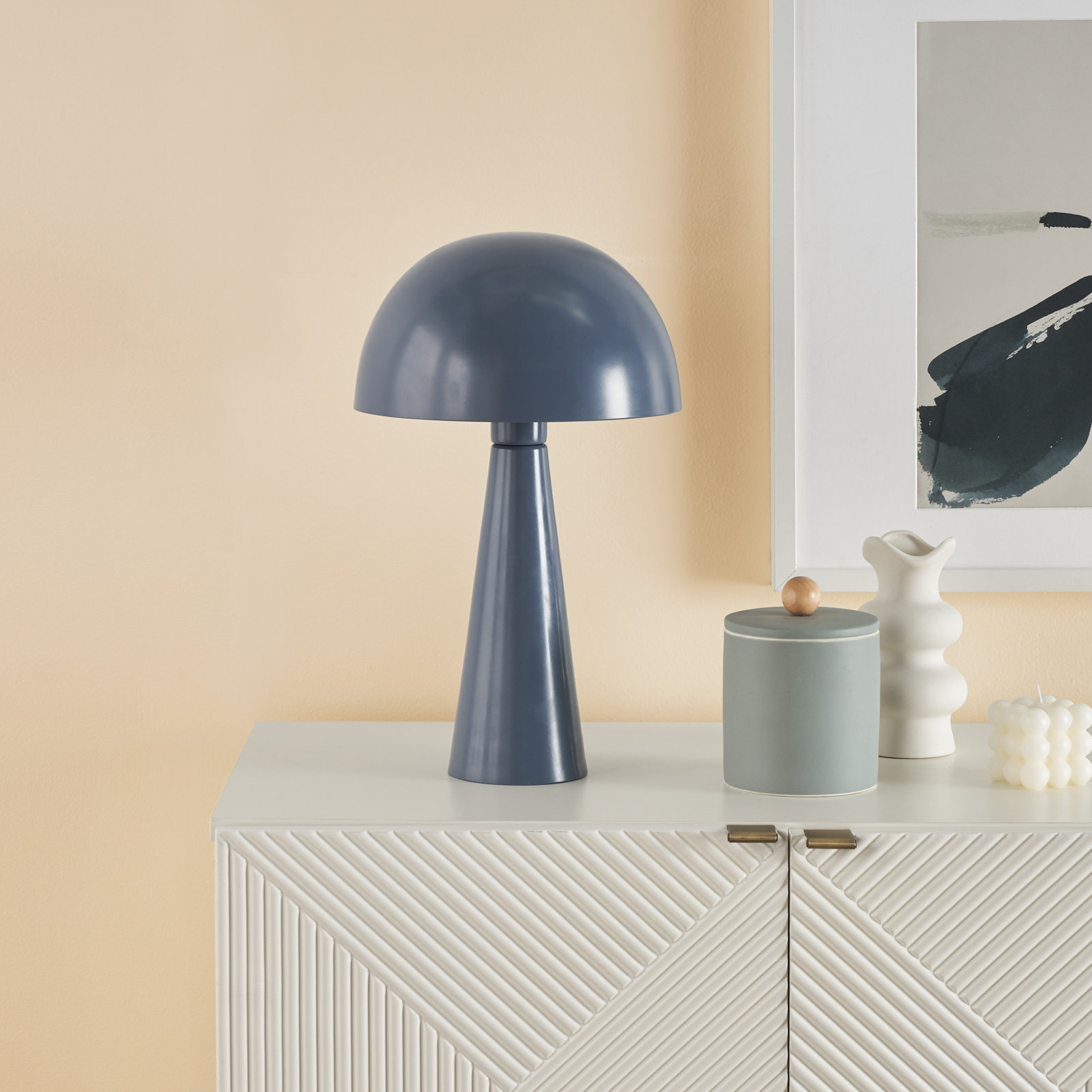 Zola Metal Desk Lamp, Gray, Gray