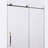 ANZZI Madam Series 76 In. H X 48 In. W Frameless Sliding Shower Door In Matte Black And Brushed Gold