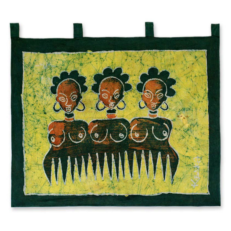 Tapisserie batik en peigne de beauté ii