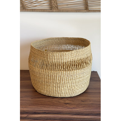 Mixed Weave Planter Basket