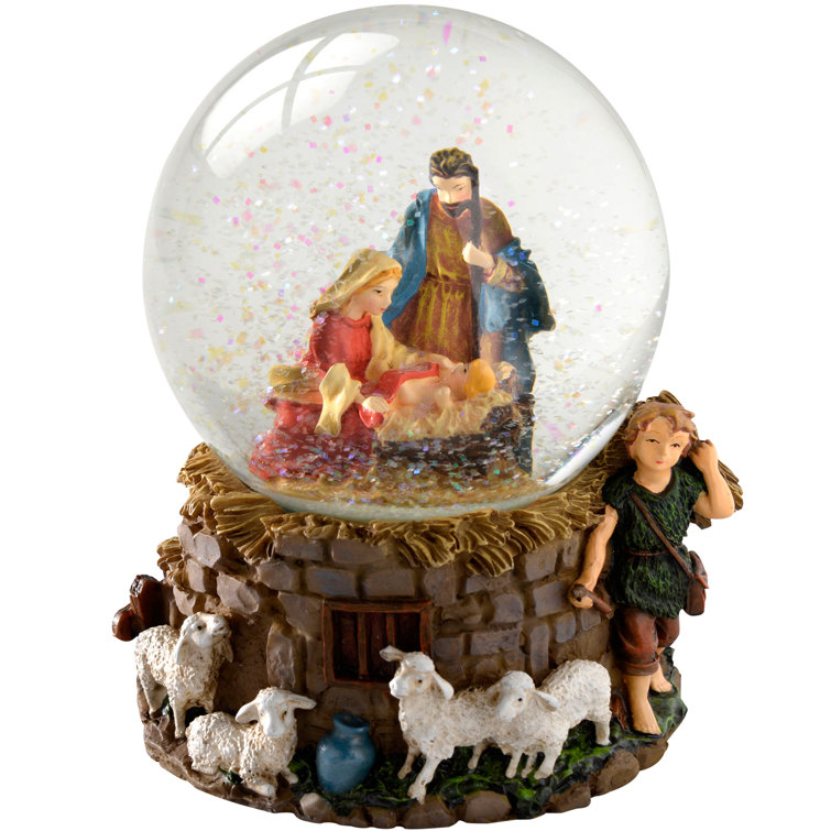 The Seasonal Aisle Nativity Christmas Snow Globe | Wayfair.co.uk