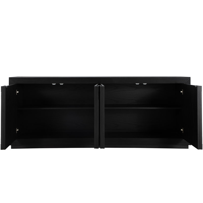 Areo Sideboard - Black, 34.25" H x 86" W x 17" D, Black
