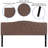 Ciriaca Arched Button Tufted Upholstered Headboard-1636055505-1636055534