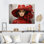 «Red Hat Fashion Rose Woman», art sur toile tendance
