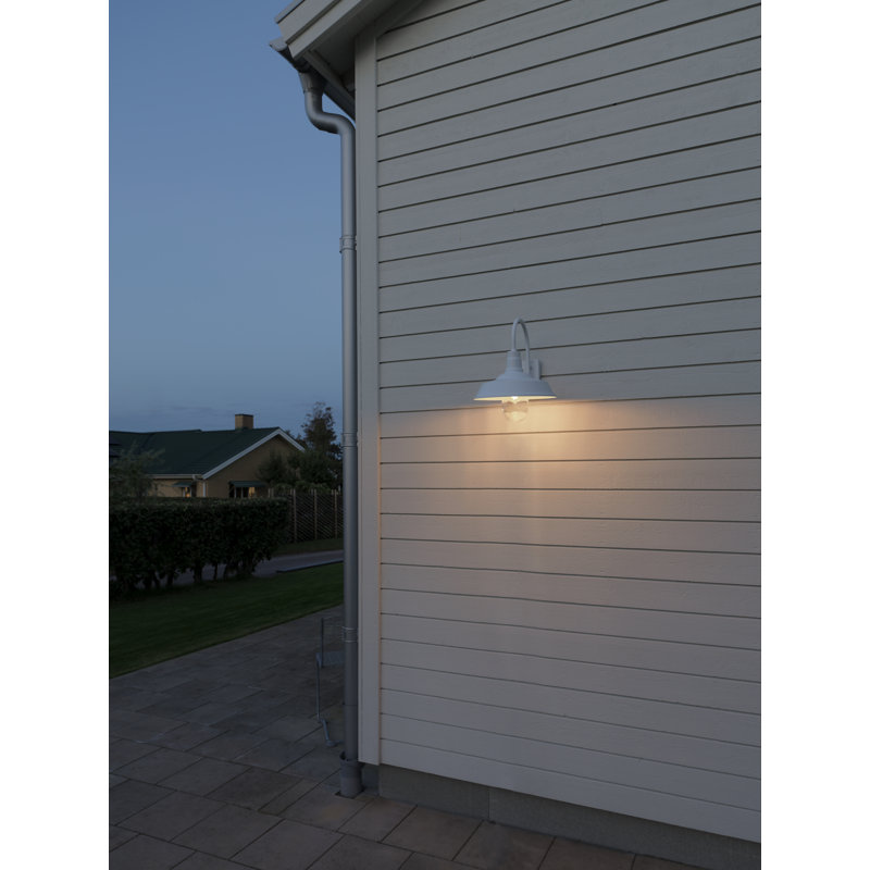 Trapani Outdoor Wall Light Down, White