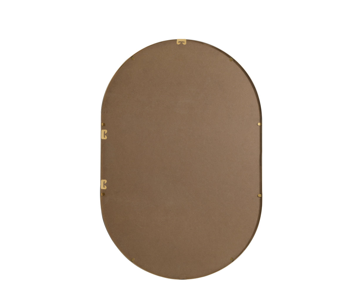Sabine Metal Pill Wall Mirror, Brass, 40" x 27"