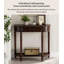 Console vintage en bois courbé avec tiroir de rangement et tablette inférieure-1721619540