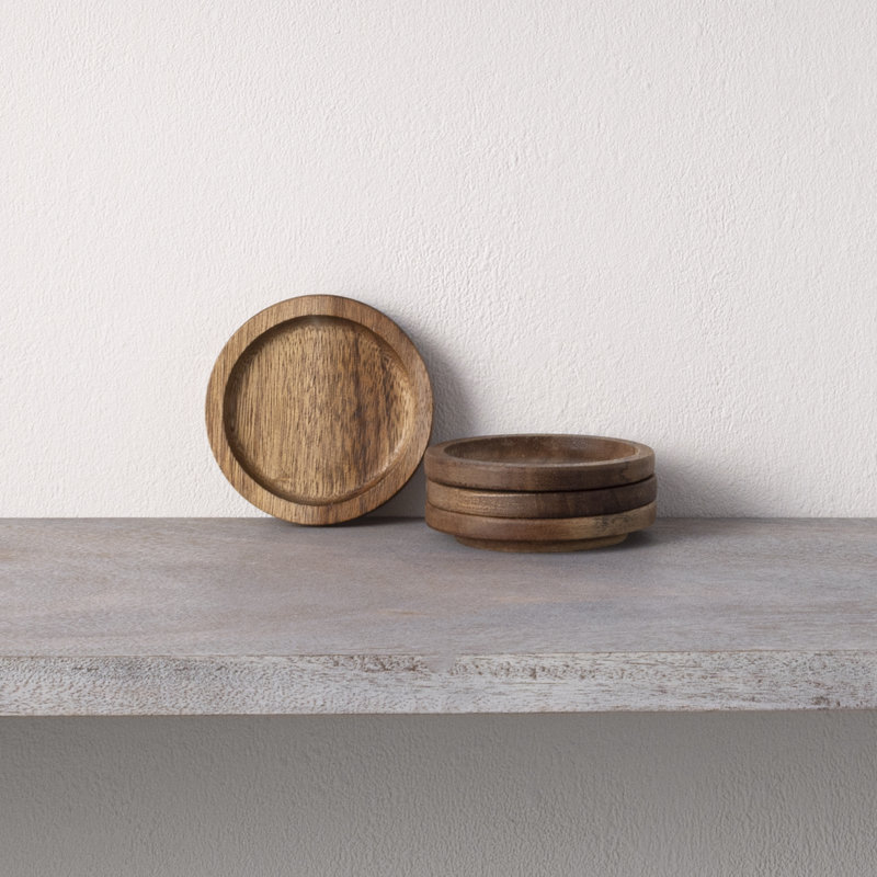 Noritake Kona Wood 3.75" Coasters