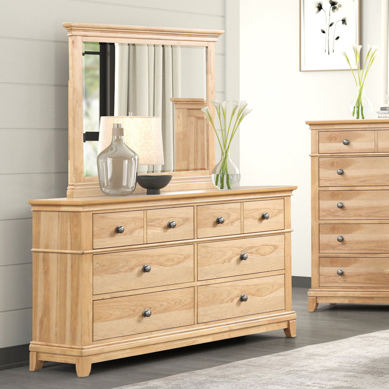 Commode 6 tiroirs avec miroir