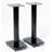 Glass & Steel Speaker Stands, 24" Height
