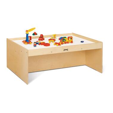 Wood Designs 990753-6BN Activity Island with Rolling Storage