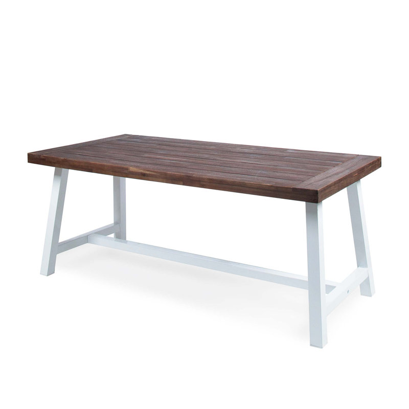 Outdoor Acacia Wood Dining Table, Brown