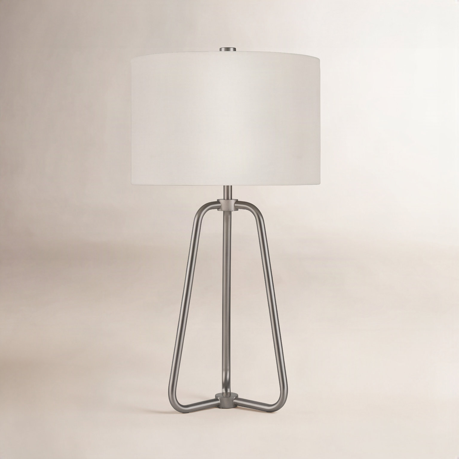 Gio Table Lamp, Brushed Nickel