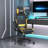 Massage Gaming Chair with Footrest Fabric-1214143880