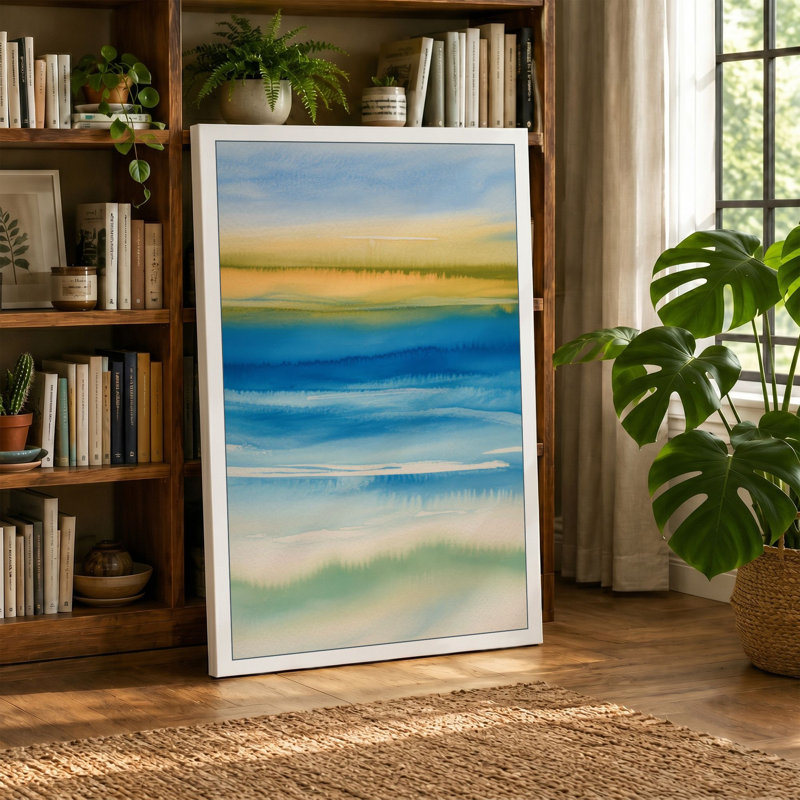 Print, 24x16 - 61.0 x 40.6 cm, Teal Border