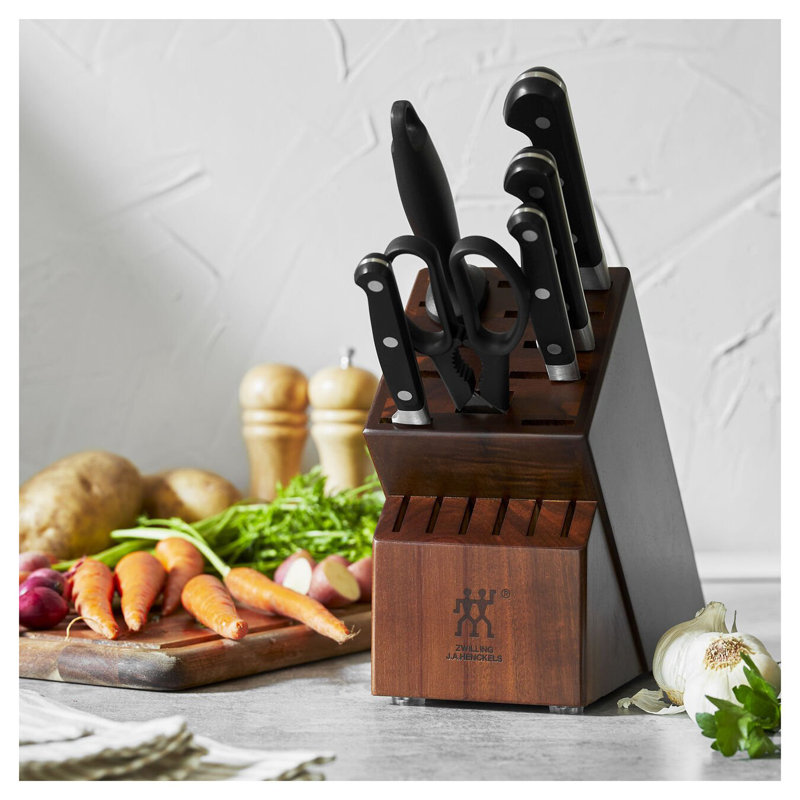 Ensemble de couteaux 7 pièces Zwilling Professional "S", Acacia