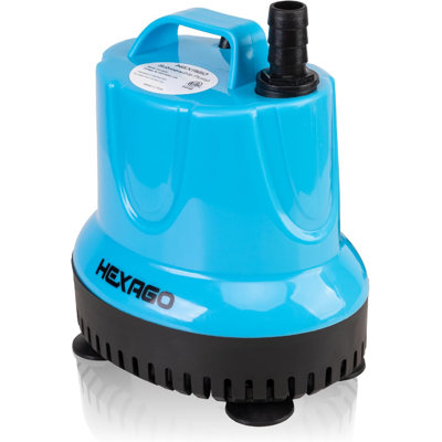Hexago 800GPH Submersible Water Fountain Pump, 100W Small Sump Pump with 11FT High Lift for Outdoor Pond, Hydroponic, Statuary, Waterfall, Aquarium, Fish Tank