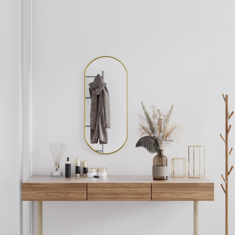 Kluk Wall Mirror, 35cm x 80cm, Gold
