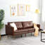 3 Seater Faux Leather Sofa-1347960854