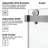 50-55" W X 60" H Frameless Double Sliding Tub Door with 3/8" (10mm) Clear Tempered Glass, Shatter-Resistant Film & Installation Hole Locator-114773320
