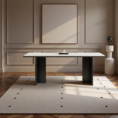 Table de salle à manger rectangulaire tendance et simple