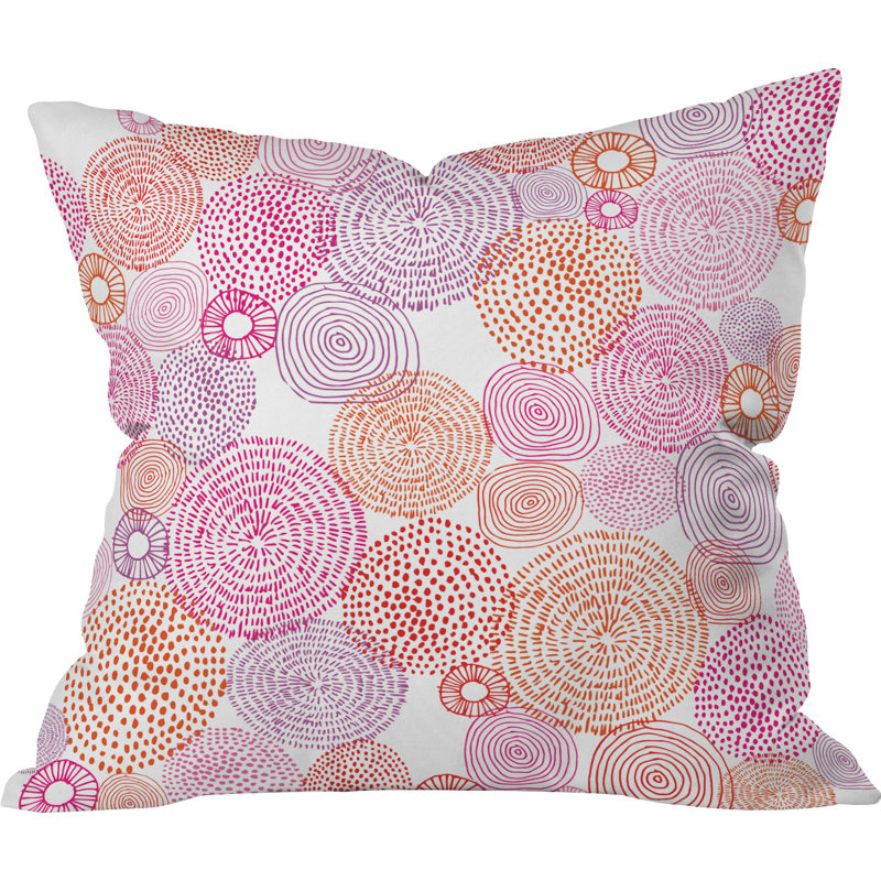 Coussin Circles in Colors I, 26 po x 26 po