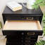 Commode d'appoint rétro multi-tiroirs de style industriel