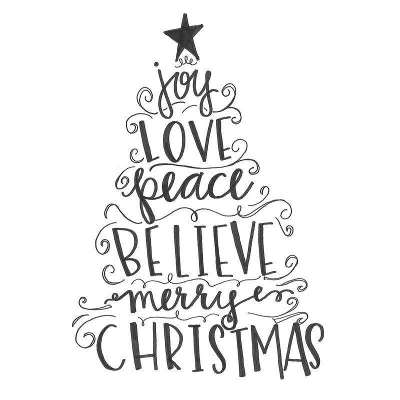 Oh Merry Christmas Tree Deux, H 30 po x l 20 po