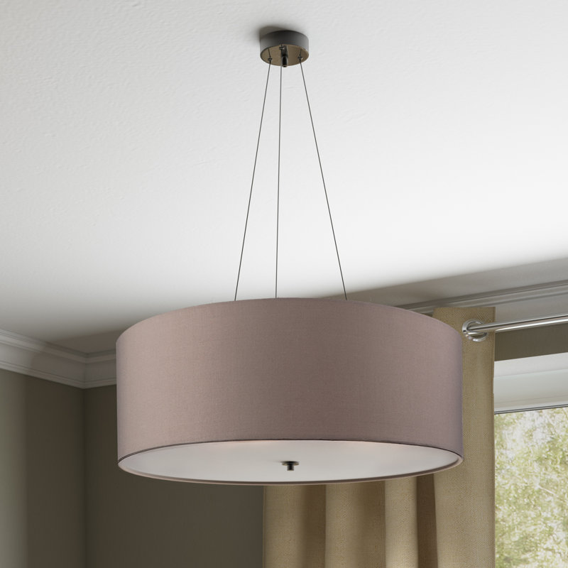 Coello 3 - Light Drum Pendant, Taupe