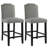 24.5'' Mid-century Modern Upholstered Counter Height Barstools With Solid Wood Legs-1005883983