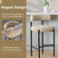 Tabouret de bar rembourré 30 po à dossier bas incurvé et structure en métal-655875540-655875537