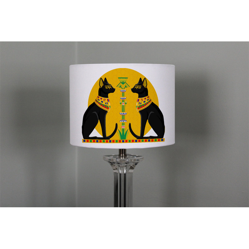Cotton Drum Lamp Shade ( Uno ), 25cm H x 40cm W x 40cm D