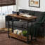 Bureau debout à hauteur ajustable avec plateau coulissant pour clavier coulissant, bureau d'ordinateur ergonomique mobile avec espace de rangement, table de travail polyvalente verrouillable pour utilisation à domicile