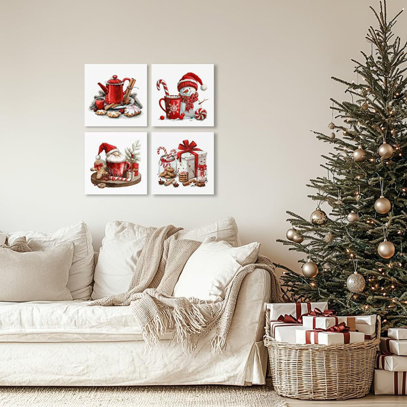 4 Piece Wrapped Canvas Print