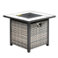 Steel Propane Outdoor Fire Pit Table With Lid