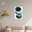 «Rain Drops Zoom Canvas Midcentury», art mural abstrait par Art Remedy-111666997-104322213