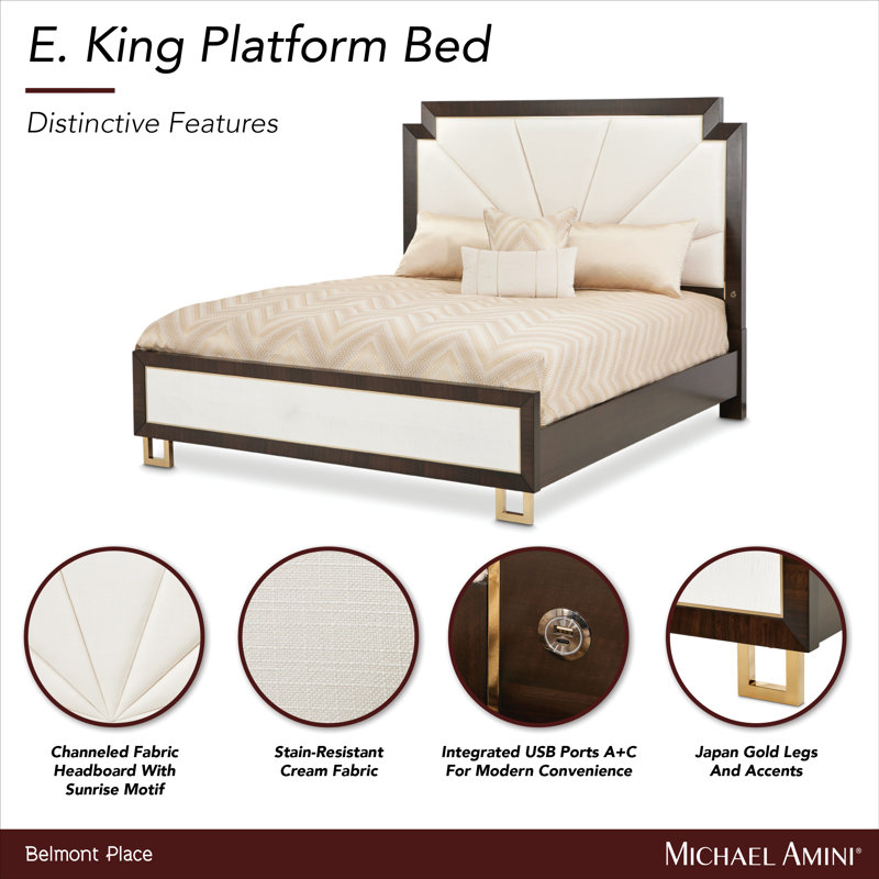 Belmont Place Upholstered Bed, King