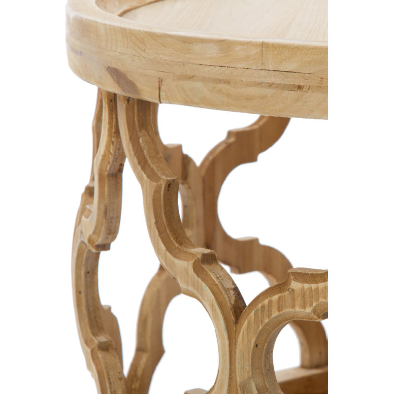 Bloomberg Solid Wood Frame Coffee Table, Beige