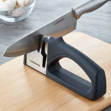 FastEdge Manual Two Stage Knife Sharpener & Hone in Black