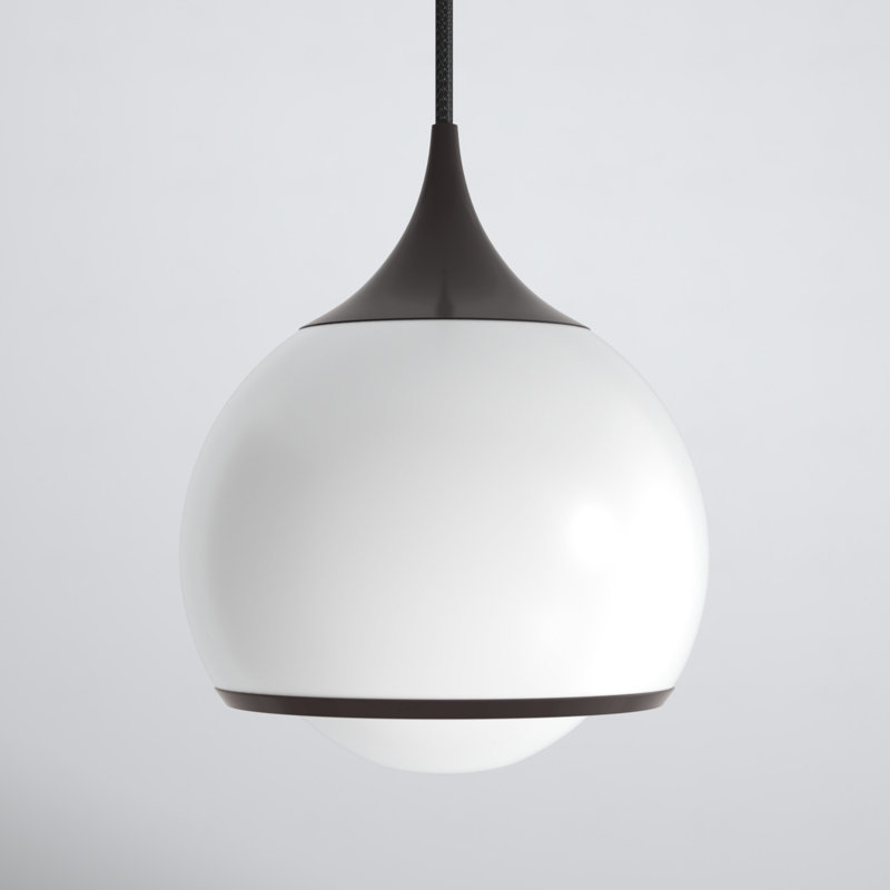 Kegan 1 - Light Single Pendant, Old Bronze, 8.25" H x 6.75" W x 6.75" D