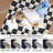Large Checkered Area Rug – Modern, Washable, Low Pile, Non-Slip, Soft & Mark Resistant Carpet for Living Room, Bedroom, Dining Room, Office – Navy Blue, 10x13ft (USA)-714650016