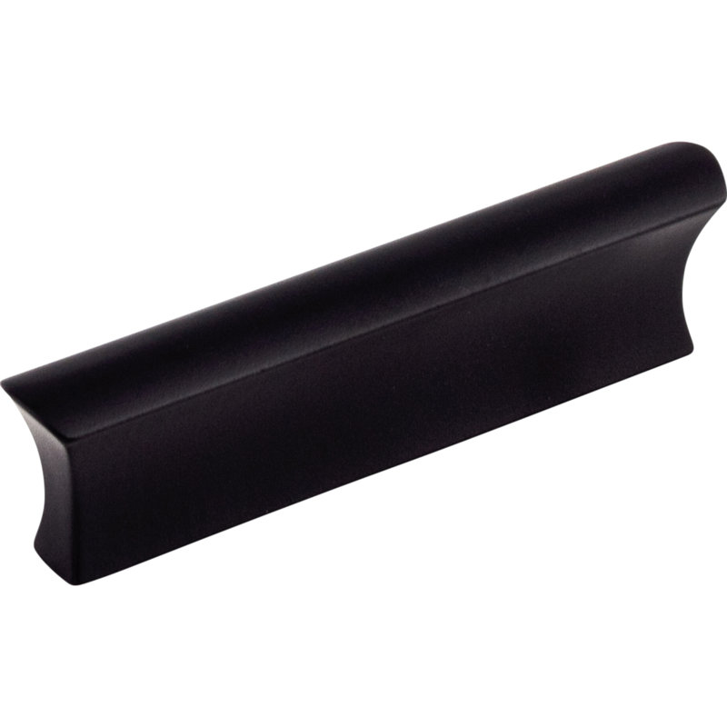 Glacier 3" Center to Center Finger pull, Black, 3" Center to Center