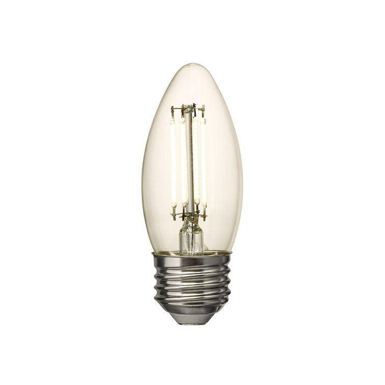Visual Comfort & Co. LED Torpedo shape 5W 3000K Warm White E-26 Medium base Clear Edison Style light bulb