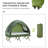 Outsunny Foldable Camping Cot with Tent