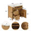 Meuble-lavabo en bois naturel 30 po Modern