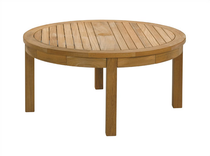 Equinox Outdoor Round Teak Coffee Table