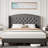Gytle Wingback Bed-960364361-960364360